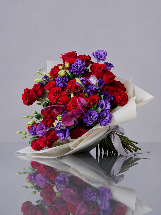 Bouquet red & purple
